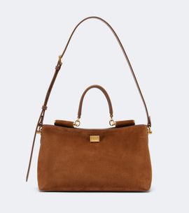 Dolce&Gabbana Dolce&Gabbana Vittoria Medium suede top-handle bag