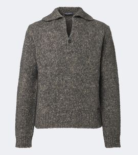 Dolce&Gabbana Dolce&Gabbana Wool, alpaca, and linen polo sweater
