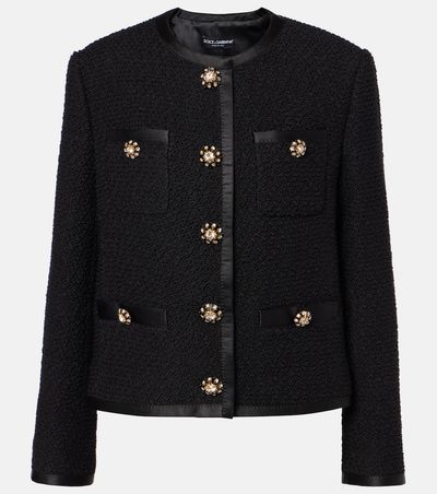Dolce&Gabbana Dolce&Gabbana Wool and silk-blend tweed jacket