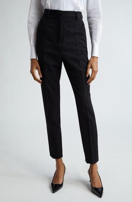 Dolce&Gabbana Dolce&Gabbana Wool Blend Gabardine Ankle Trousers