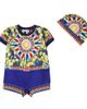 Dolce&Gabbana Kids Dolce&Gabbana Kids Baby Carretto cotton bodysuit and beanie set - 1
