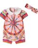 Dolce&Gabbana Kids Dolce&Gabbana Kids Baby Carretto cotton playsuit and headband set - 1