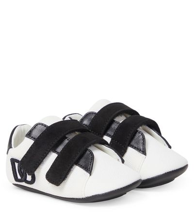 Dolce&Gabbana Kids Dolce&Gabbana Kids Baby DG leather-trimmed sneakers