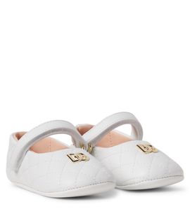 Dolce&Gabbana Kids Dolce&Gabbana Kids Baby DG quilted leather Mary Jane flats