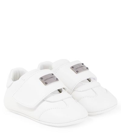 Dolce&Gabbana Kids Dolce&Gabbana Kids Baby logo leather sneakers