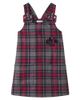 Dolce&Gabbana Kids Dolce&Gabbana Kids DG floral-appliqué tartan dress - 1