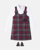 Dolce&Gabbana Kids Dolce&Gabbana Kids DG floral-appliqué tartan dress - 2