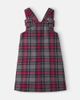 Dolce&Gabbana Kids Dolce&Gabbana Kids DG floral-appliqué tartan dress - 4