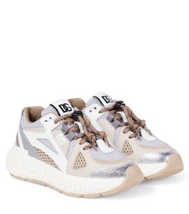Dolce&Gabbana Kids Dolce&Gabbana Kids DG leather-trimmed sneakers