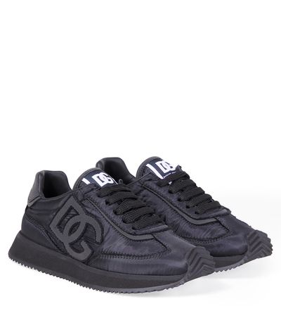 Dolce&Gabbana Kids Dolce&Gabbana Kids DG leather-trimmed snekaers