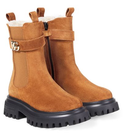 Dolce&Gabbana Kids Dolce&Gabbana Kids DG leather ankle boots