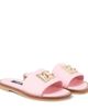 Dolce&Gabbana Kids Dolce&Gabbana Kids DG leather slides - 1