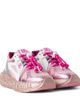 Dolce&Gabbana Kids Dolce&Gabbana Kids DG metallic leather-trimmed sneakers - 1