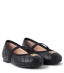 Dolce&Gabbana Kids Dolce&Gabbana Kids DG quilted leather ballet flats