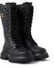 Dolce&Gabbana Kids Dolce&Gabbana Kids DG quilted leather lace-up boots - 1
