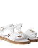 Dolce&Gabbana Kids Dolce&Gabbana Kids DG ruffled leather sandals - 1