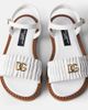 Dolce&Gabbana Kids Dolce&Gabbana Kids DG ruffled leather sandals - 4