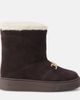 Dolce&Gabbana Kids Dolce&Gabbana Kids DG shearling-lined suede boots - 3