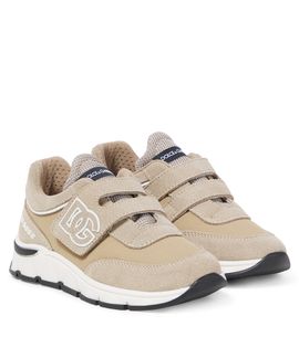 Dolce&Gabbana Kids Dolce&Gabbana Kids DG suede-trimmed mesh sneakers