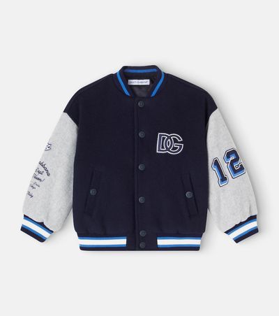 Dolce&Gabbana Kids Dolce&Gabbana Kids DG wool-blend varsity jacket