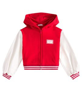Dolce&Gabbana Kids Dolce&Gabbana Kids Embroidered cotton jersey hoodie