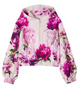Dolce&Gabbana Kids Dolce&Gabbana Kids Floral cotton jersey hoodie