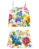 Dolce&Gabbana Kids Dolce&Gabbana Kids Floral cotton shirt and shorts set - 1