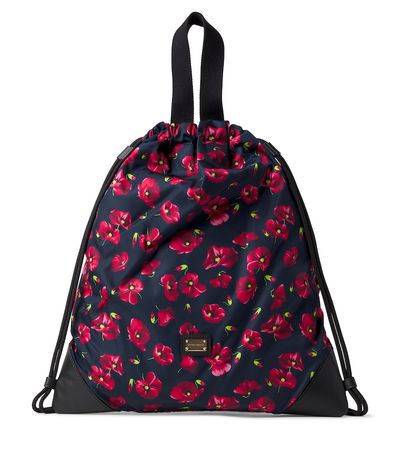 Dolce&Gabbana Kids Dolce&Gabbana Kids Floral leather-trimmed backpack