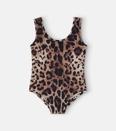 Dolce&Gabbana Kids Dolce&Gabbana Kids Leopard-print swimsuit