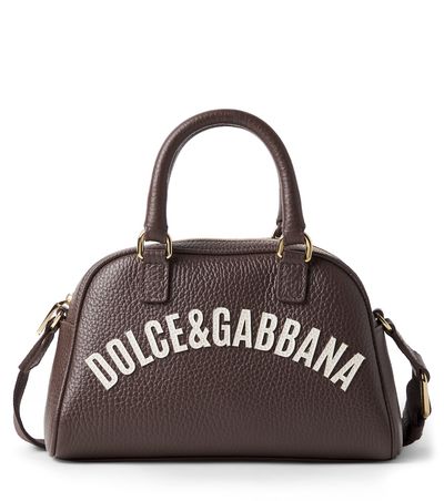 Dolce&Gabbana Kids Dolce&Gabbana Kids Logo appliqué leather crossbody bag