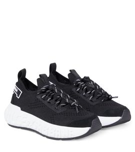 Dolce&Gabbana Kids Dolce&Gabbana Kids Logo leather-trimmed sneakers