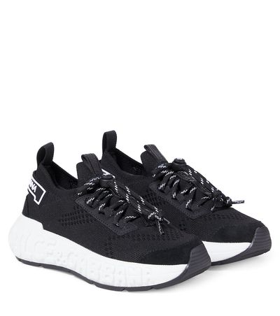 Dolce&Gabbana Kids Dolce&Gabbana Kids Logo leather-trimmed sneakers