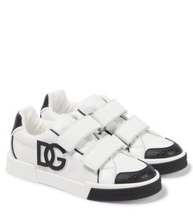 Dolce&Gabbana Kids Dolce&Gabbana Kids Logo leather sneakers