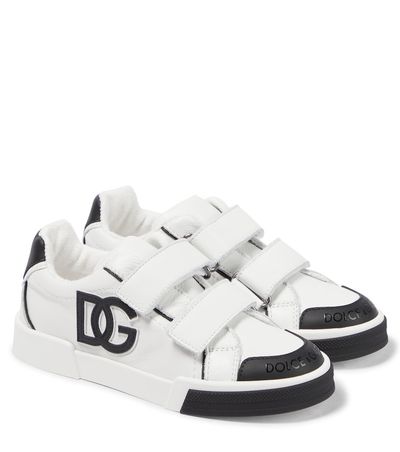 Dolce&Gabbana Kids Dolce&Gabbana Kids Logo leather sneakers