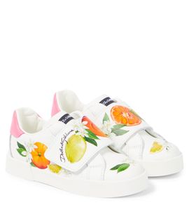 Dolce&Gabbana Kids Dolce&Gabbana Kids Printed leather sneakers