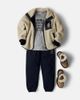Dolce&Gabbana Kids Dolce&Gabbana Kids Shearling-trimmed leather lace-up boots - 2