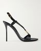 DOLCE&GABBANA Logo-detailed 105 patent-leather sandals - 1