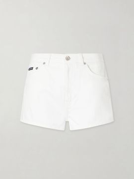 DOLCE&GABBANA Mid-rise denim shorts