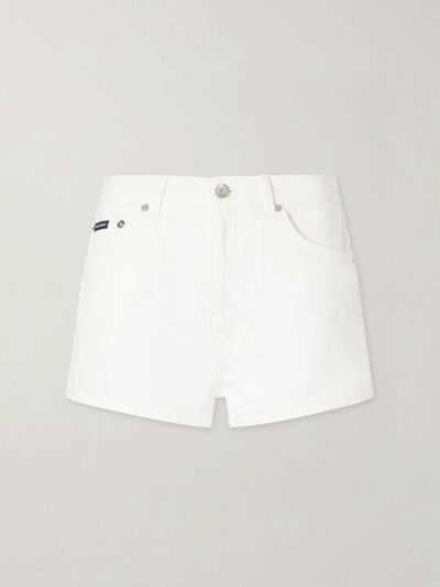 DOLCE&GABBANA Mid-rise denim shorts