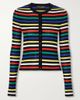 DOLCE&GABBANA Ribbed striped silk cardigan - 1