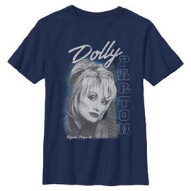 DOLLY PARTON DOLLY PARTON Boys' Guitar Portrait Short Sleeve T-shirt
