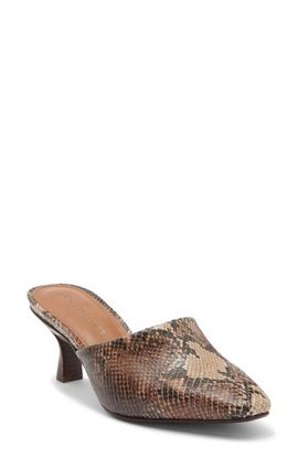 Donald Pliner Donald Pliner Fannie Leather Heeled Mule
