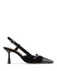 Donald Pliner Donald Pliner Women's Suede Croco Patent Slingback Pumps - 2