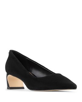 Donald Pliner Donald Pliner Women's Talani Suede Block Heel Pumps