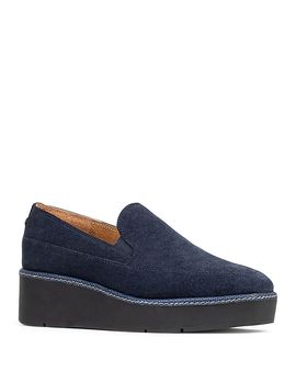Donald Pliner Donald Pliner Women's Women's Suede Platform Wedge Loafers