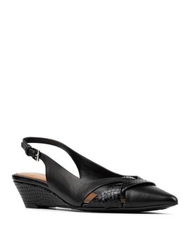 Donald Pliner Donald Pliner Women's Woven Slingback Wedge Pumps
