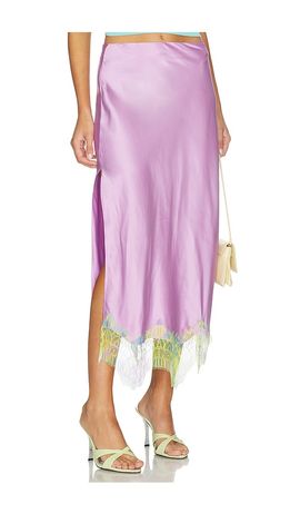 Donde Esteban Donde Esteban Lila Salpicon Long Skirt