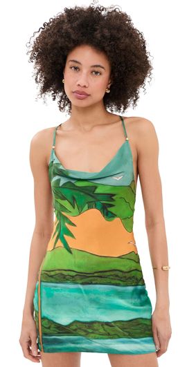 Donde Esteban Donde Esteban Magdalena Silk Mini Dress Multi
