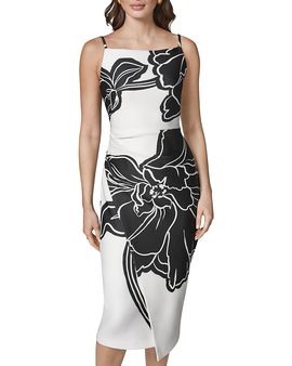 Donna Karan Donna Karan Asymmetric Scuba Midi Dress