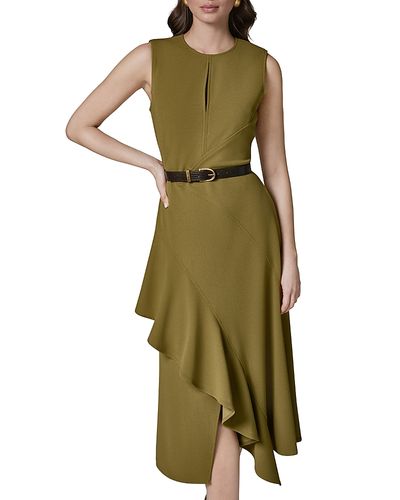 Donna Karan Donna Karan Belted Scuba Midi Dress